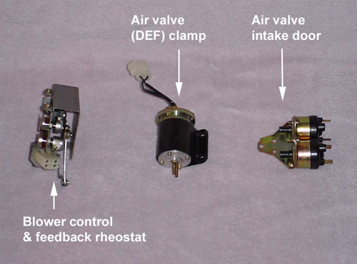 Actual Auto Control Parts After Removal