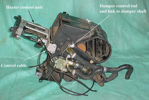 Manual Heater Unit Showing Various Parts