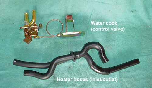 New Heater Hoses and Manual Control Water Cock